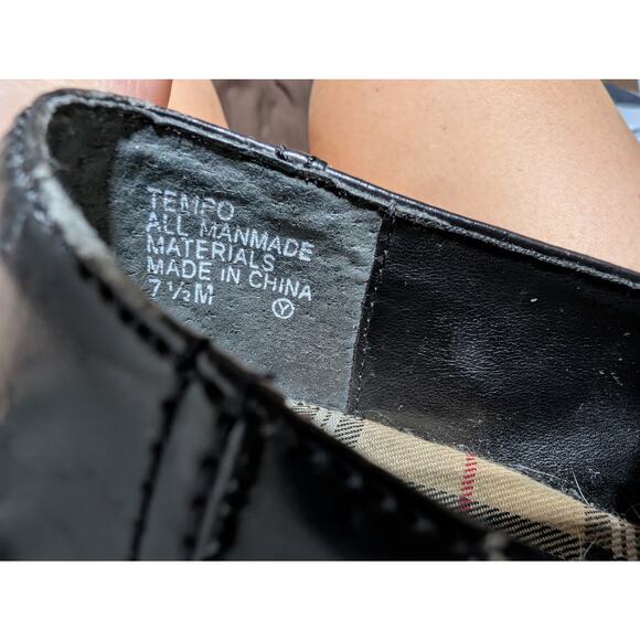 Mudd Tempo 90's Y2K Platform Chunky Heel Loafers Vegan Black Women's 7.5 - Picture 10 of 10